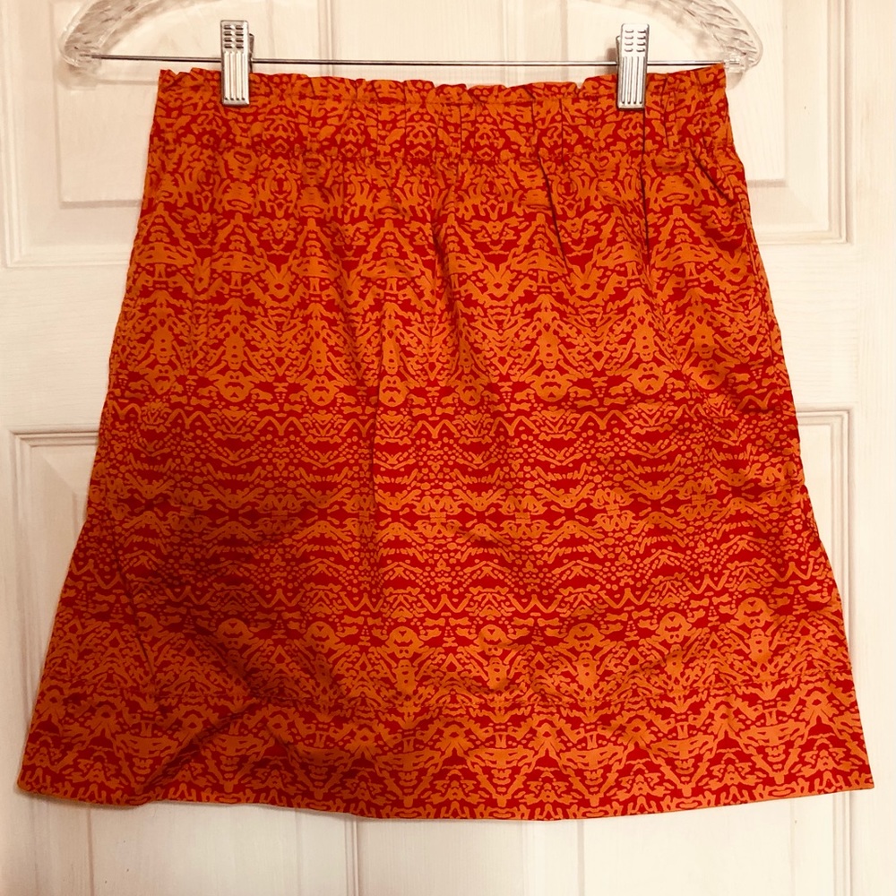 Joe Fresh NWT Mini Skirt Pockets XS Orange Pocket